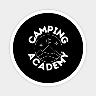 Camping Academy Perfect Gift for Nature Lovers Hiking Mountains Woods Travel Outdoors Magnet